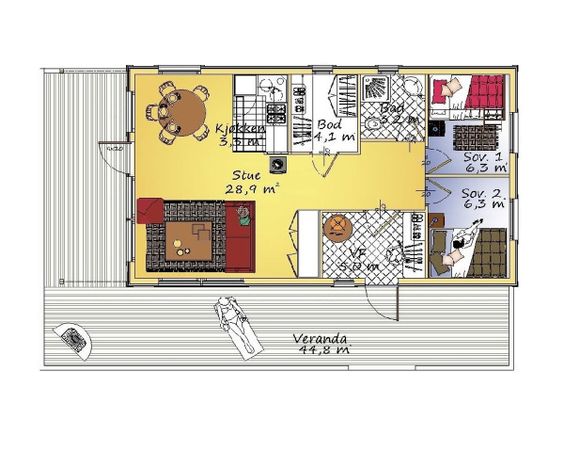 Heimbo 63 A Plan HEIMBOHYTTER