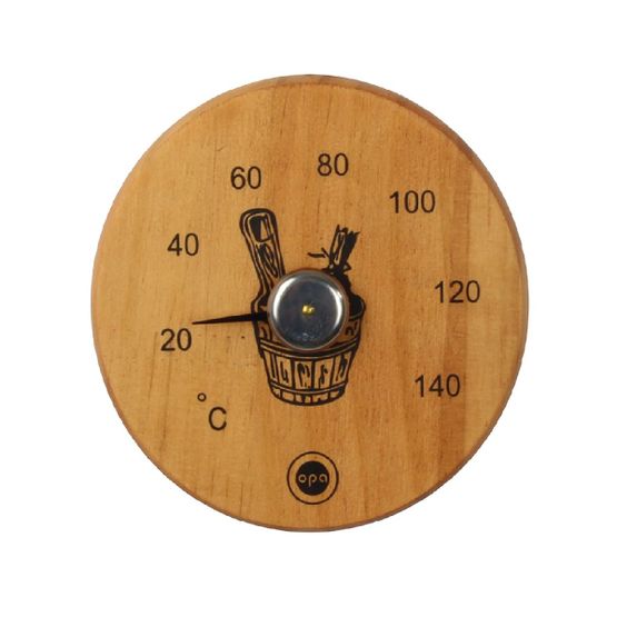 Termometer rund 12,5 cm Or