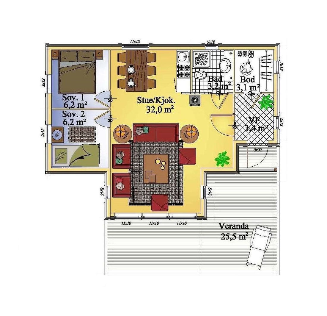 Heimbo 59 B Plan HEIMBOHYTTER